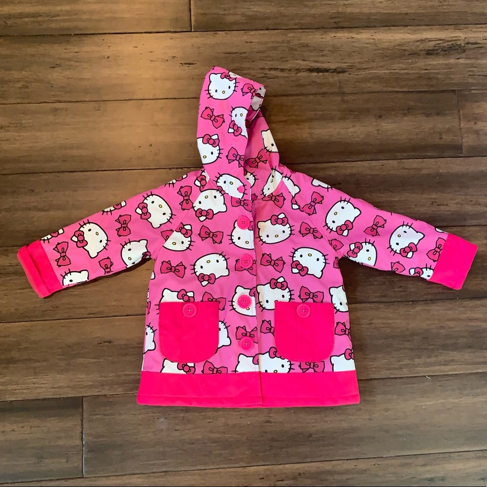 Hello Kitty Fleece Lined Raincoat